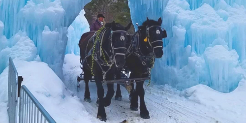 Sleigh Ride - Ice Castles - North Woodstock, NH